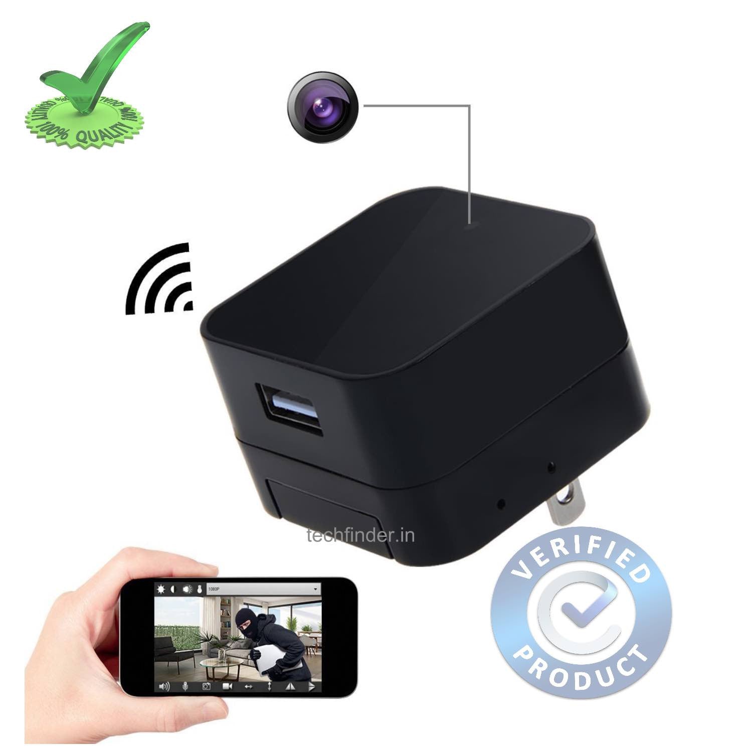 4k Wi-Fi Spy Hidden Camera with Recorder in Charging Adaptor 4k Wi-Fi Spy Hidden Camera with Recorder in Charging Adaptor
